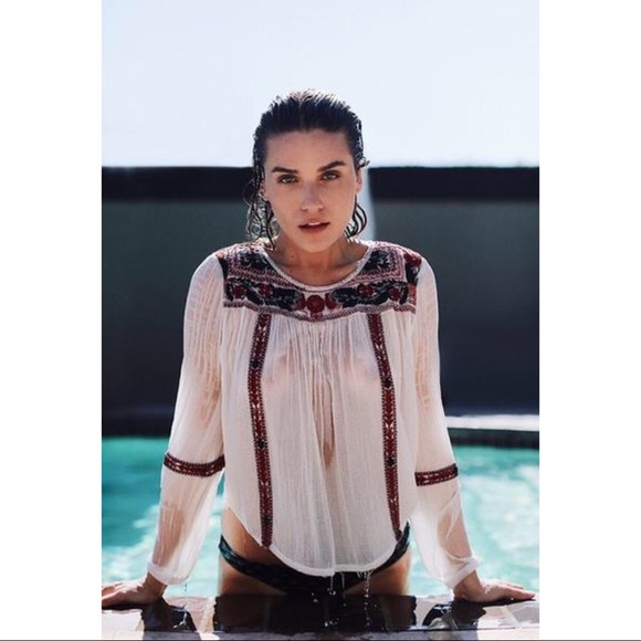Amuse Society Tops - Amuse Society Madyson Embroidered Blouse